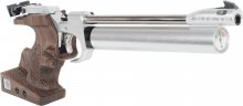 Steyr LP2 Air Pistol with silver compressed air cylinder