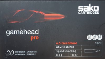 6.5 Creedmoor Gamehead Pro
