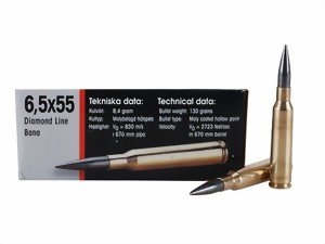NORMA TARGET 6,5x55 Diamond Line Bana target ammunition 8,4g/130gr Norma Mo...